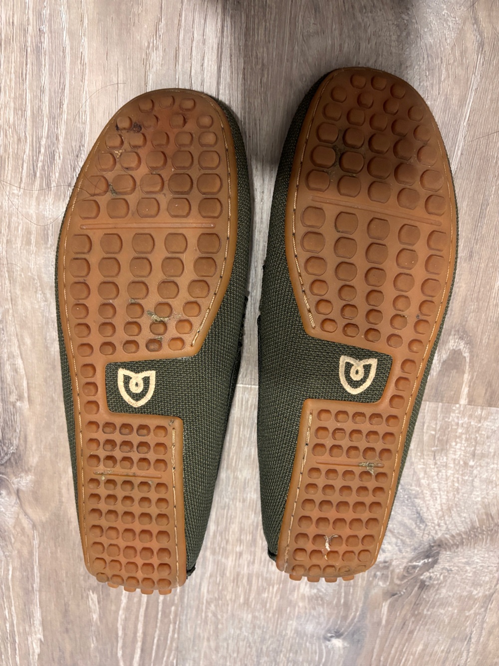 Rothy’s Drivers Olive Green Canvas Slip-On Loafers-Womens - Picture 5 of 5